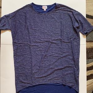 Lularoe Navy with Sparkly Silver Elegant Irma
